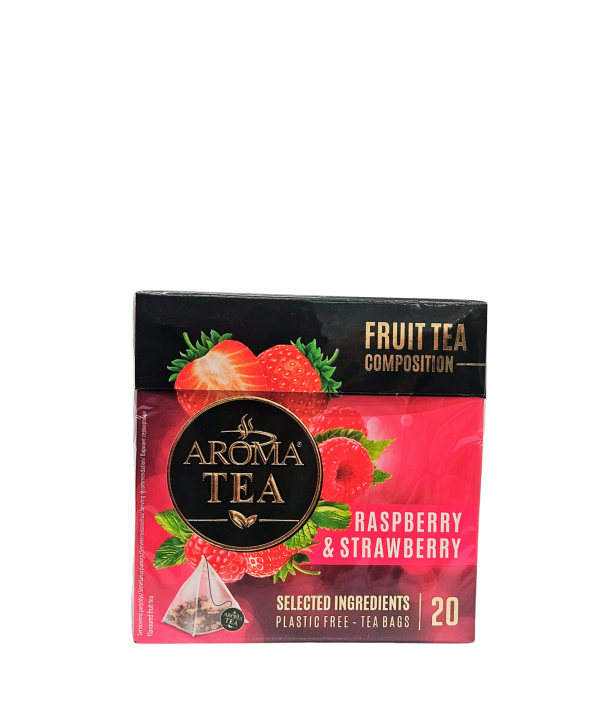Aroma Tea aviečių ir braškių skonio vaisinė arbata