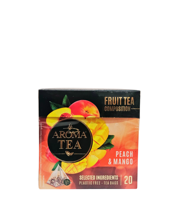 Aroma Tea persikų ir mangų skonio vaisinė arbata