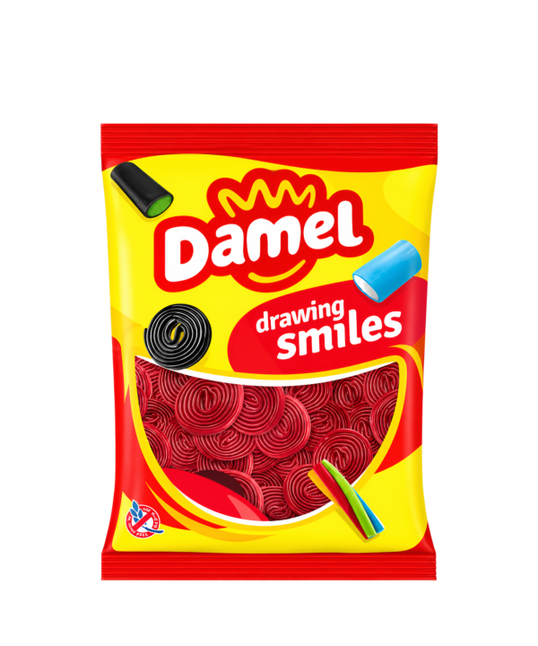 DAMEL Drawing Smiles – braškių skonio želė ratukai