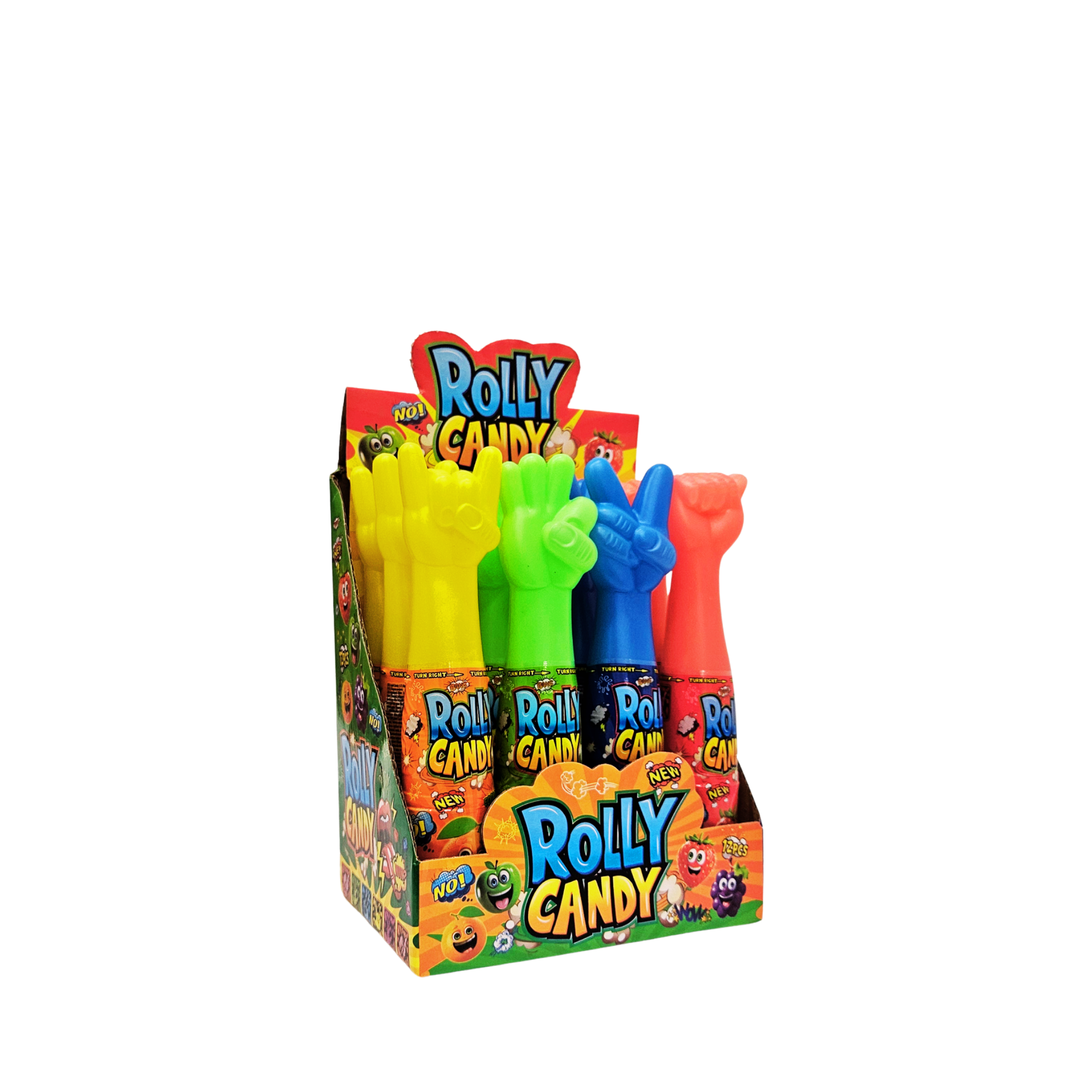 Rolly Candy skystas saldainis, įvairių skonių