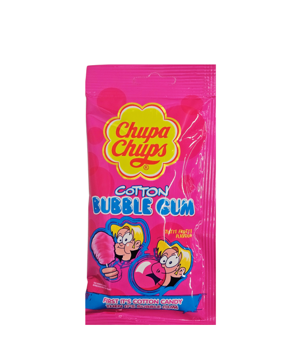 Chupa Chups Cotton Bubble Gum Tutti Frutti kramtomoji guma
