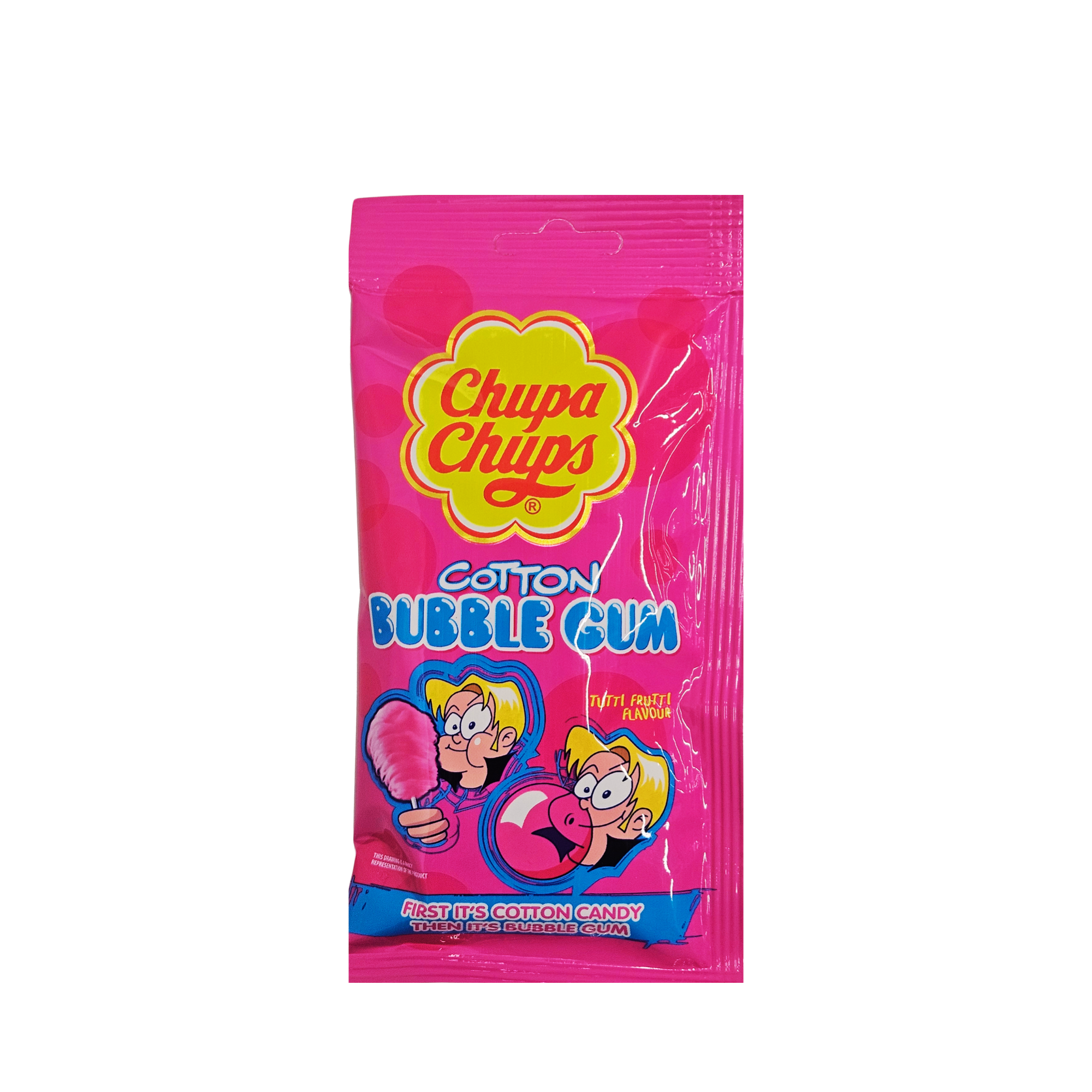 Chupa Chups Cotton Bubble Gum Tutti Frutti kramtomoji guma