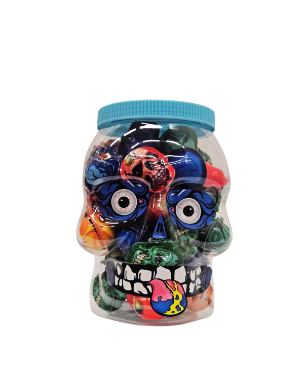 Skull Gummy kaukolės formos želė saldainiai, 50 vnt