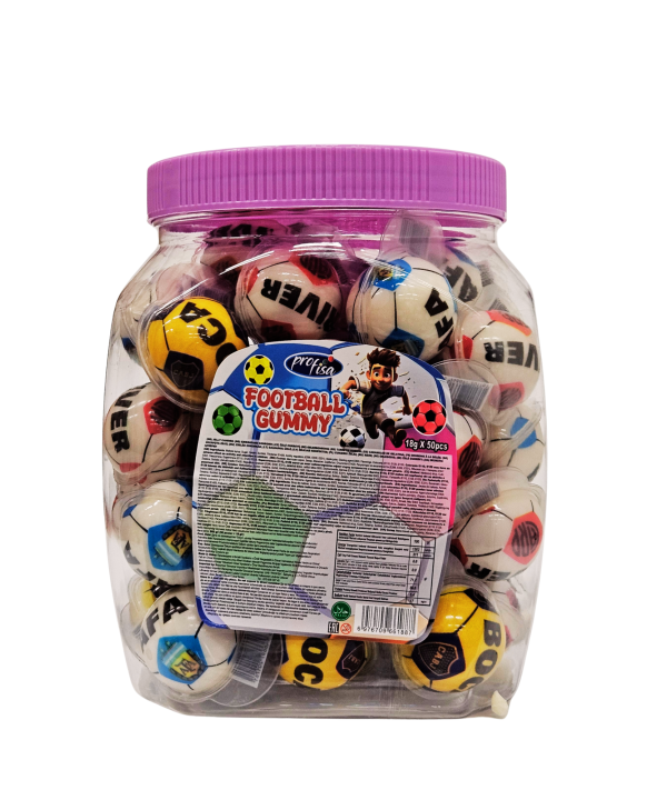 Football Gummy – guminukai futbolo kamuolio pakuotėse, 50 vnt