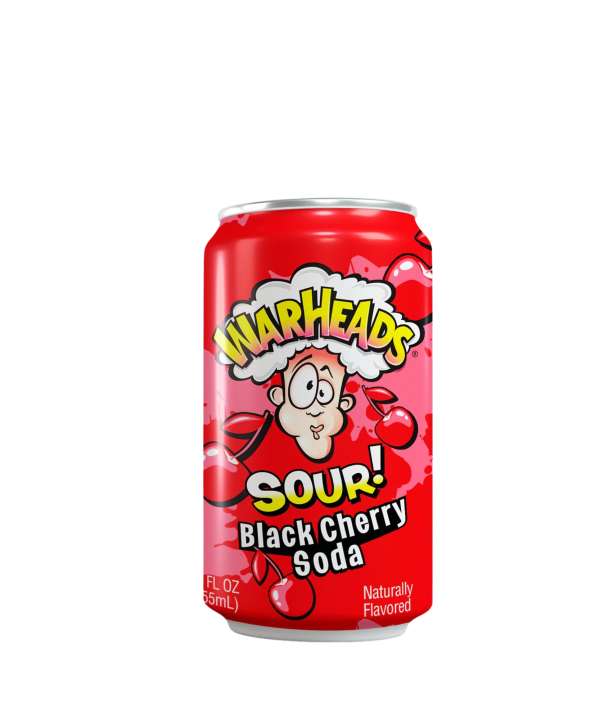 WARHEADS vyšnių skonio rūgštus gazuotas gaivusis gėrimas, 330 ml