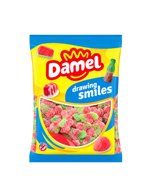 DAMEL Drawing Smiles – rūgštūs vyšnių skonio guminukai