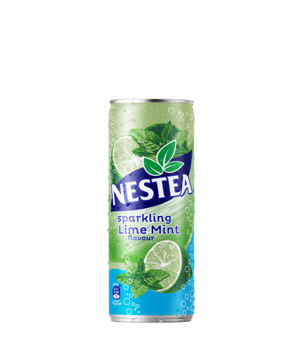 Nestea žaliųjų citrinų ir mėtų skonio gazuotas arbatos gėrimas, 330 ml