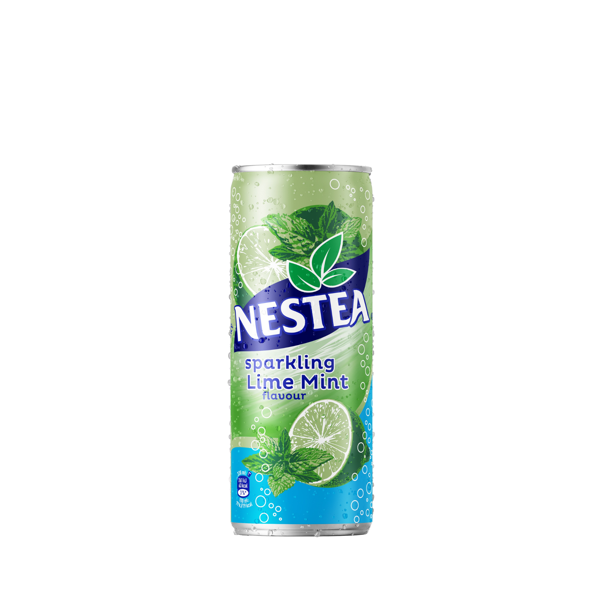 Nestea žaliųjų citrinų ir mėtų skonio gazuotas arbatos gėrimas, 330 ml