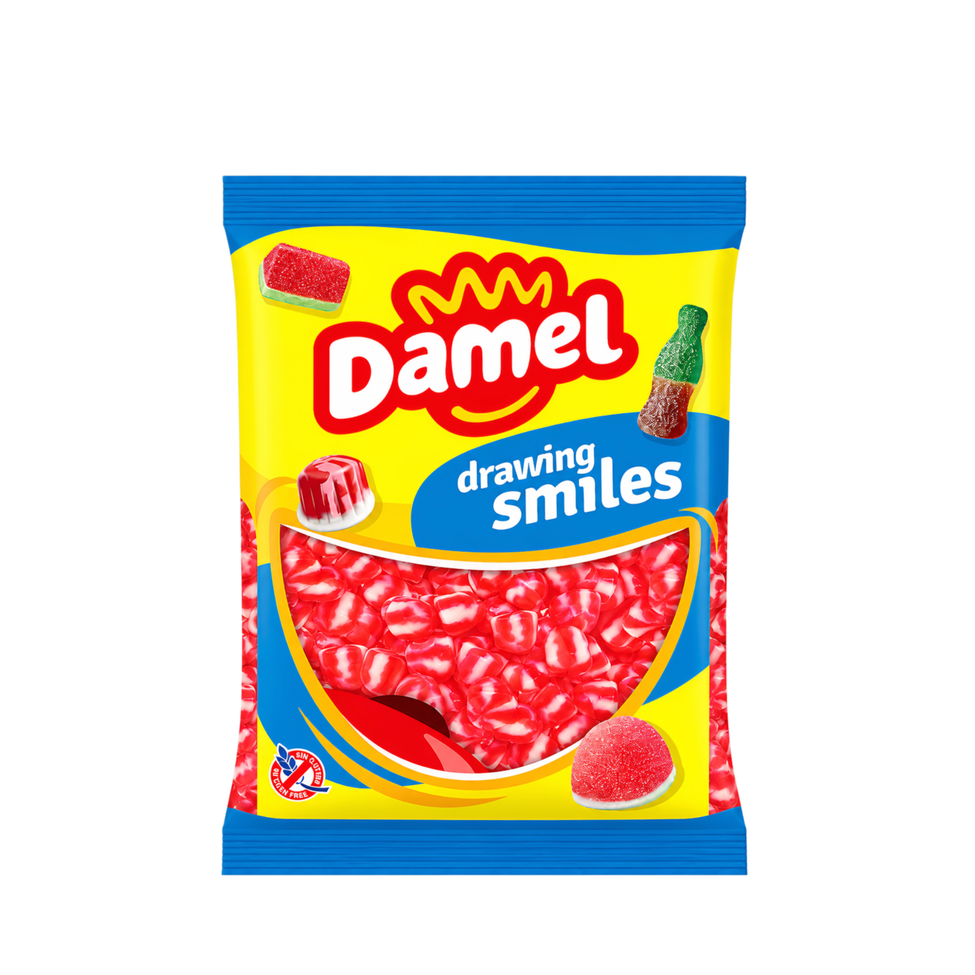 DAMEL BESITOS ESPIRAL FRESA – braškių skonio guminukai