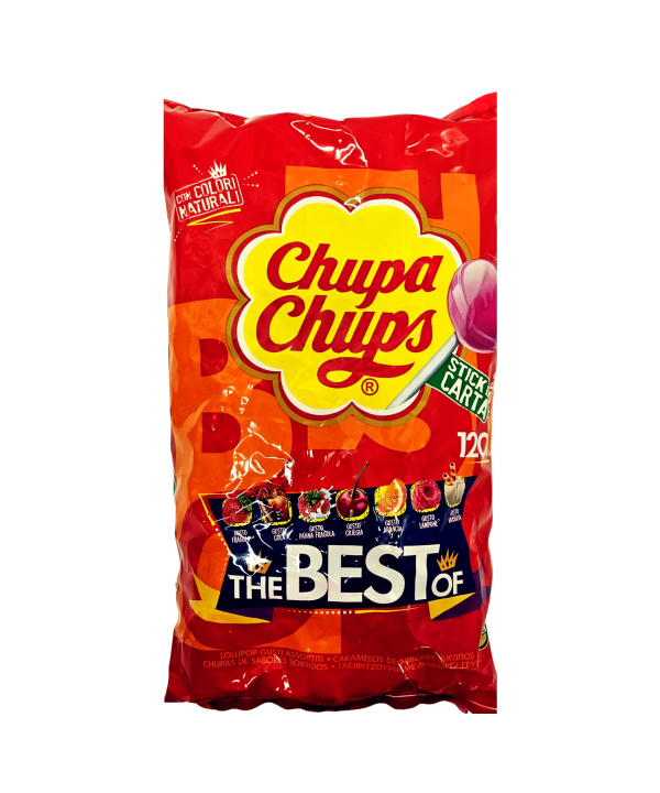 Chupa Chups „The Best Of“ įvairių skonių ledinukai, 120 vnt