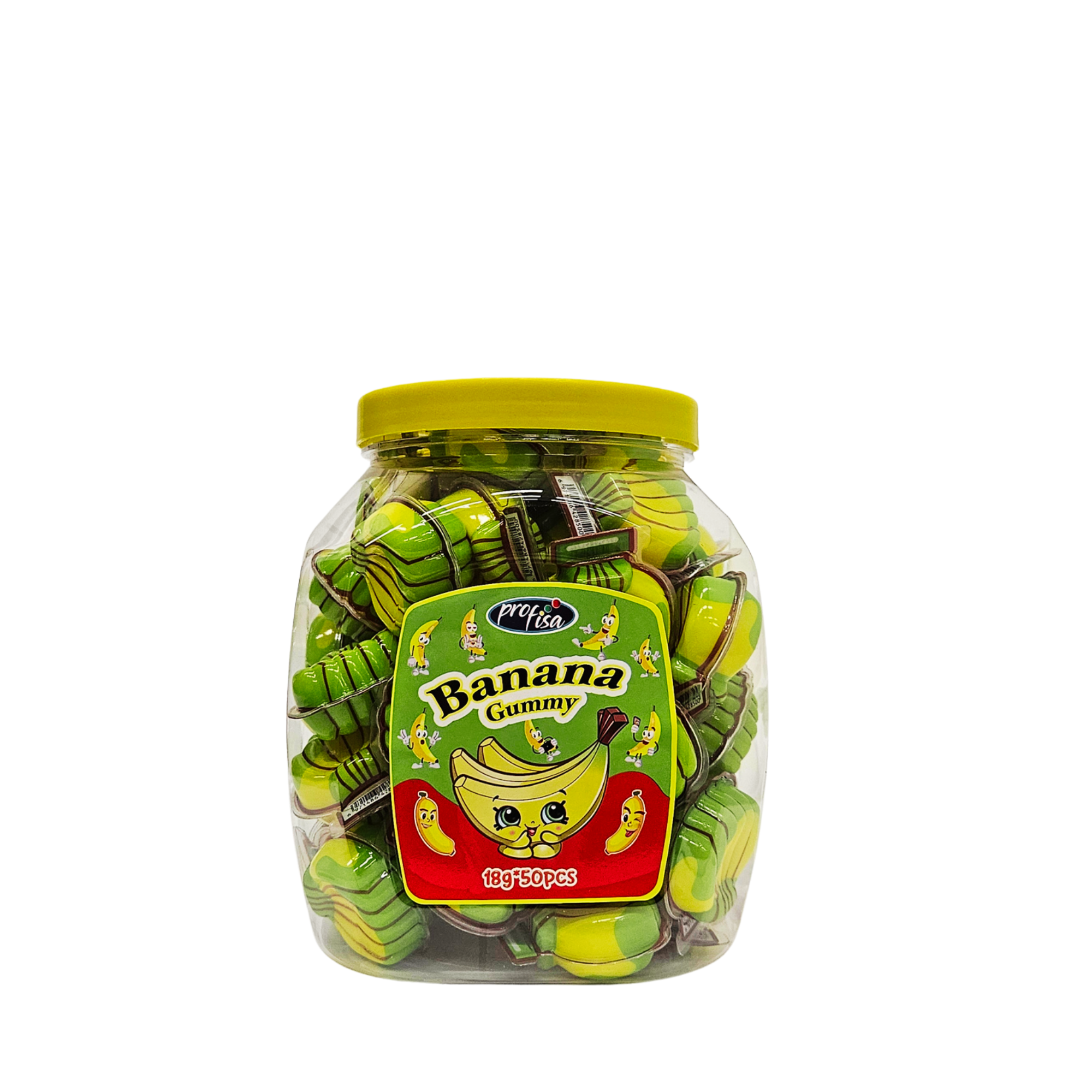 „Banana Gummy“ bananų skonio guminukai, 50 vnt.