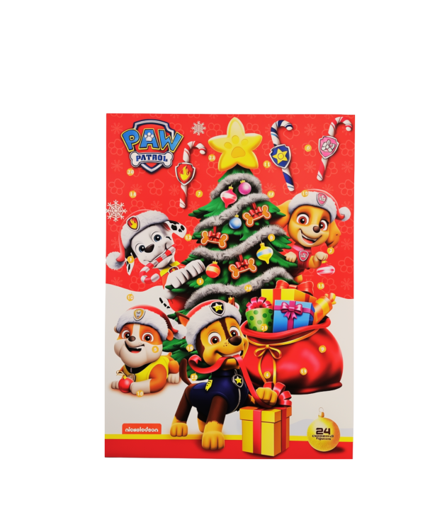 „Paw Patrol“ advento kalendorius su kakaviniu-pieniniu šokoladu