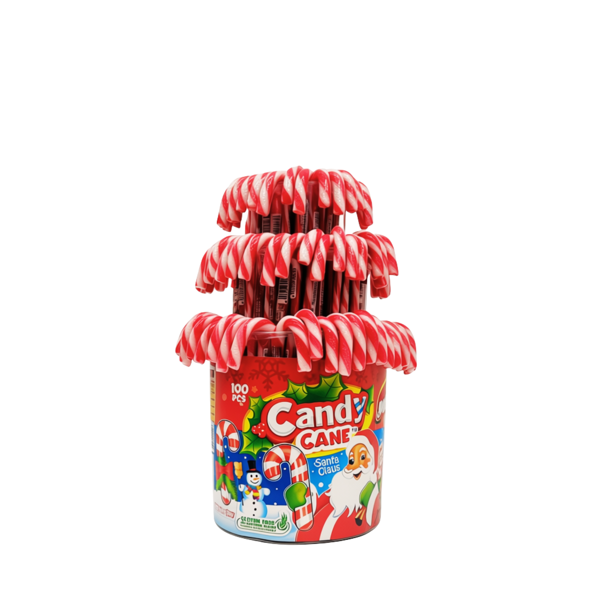 „Johnny Bee Candy Cane Santa Claus“ kalėdiniai ledinukai braškių skonio